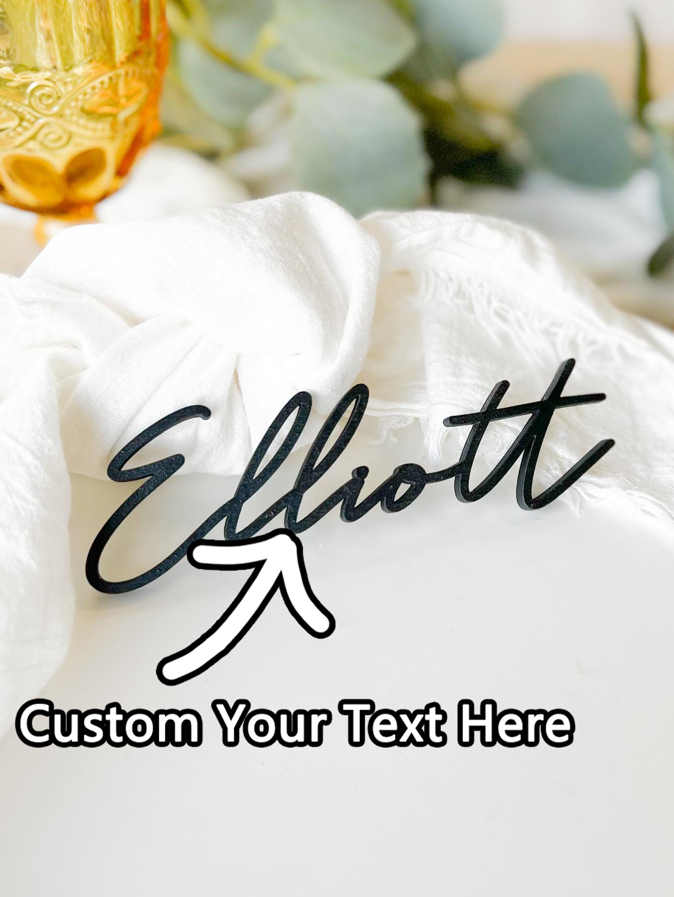 Event & Party Supply Photos - قطعة واحدة من بطاقة المقعد المخصصة