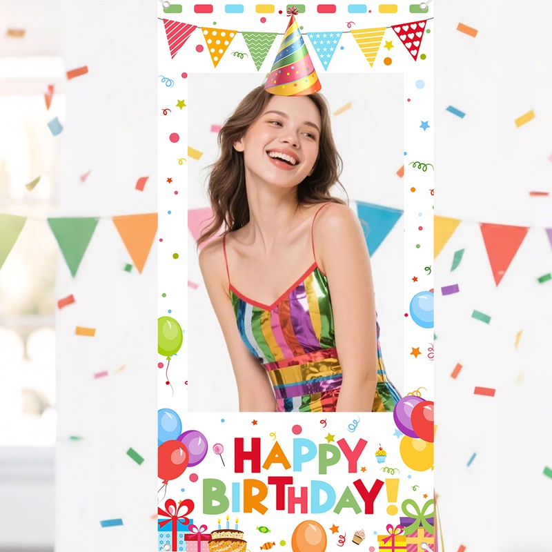 Photo Booth Frame - إطار صور لحفلات أعياد الميلاد، إطار