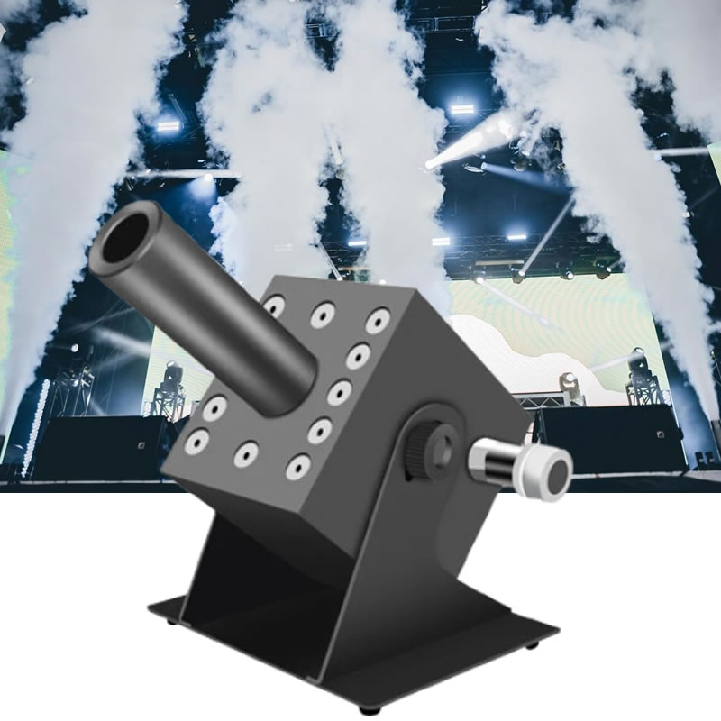 Confetti Cannon Tube - آلة ضباب CO2 ملونة بتقنية LED