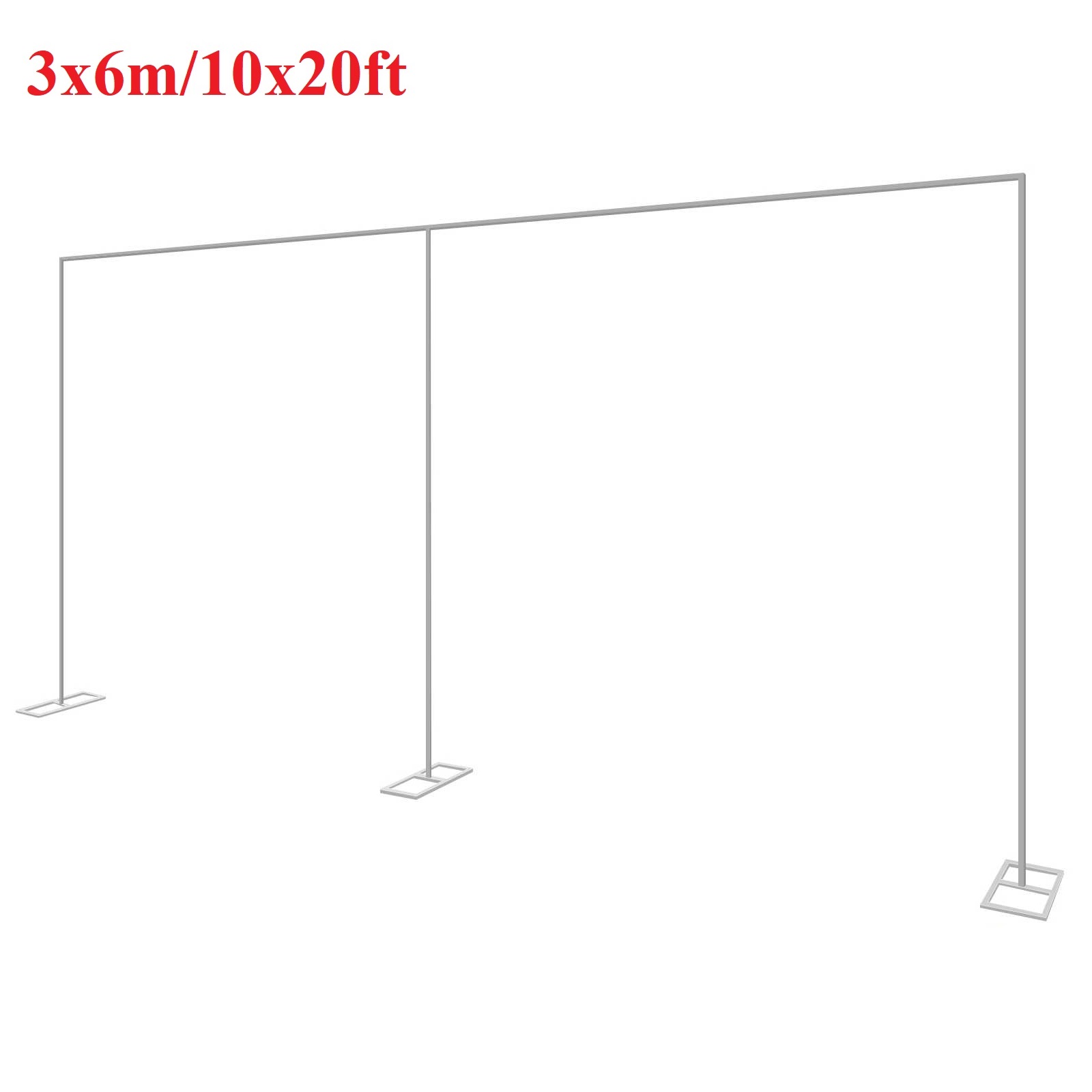 Photo Booth Frame - 3x6 متر/10x20ft المعادن الزفاف قوس حامل
