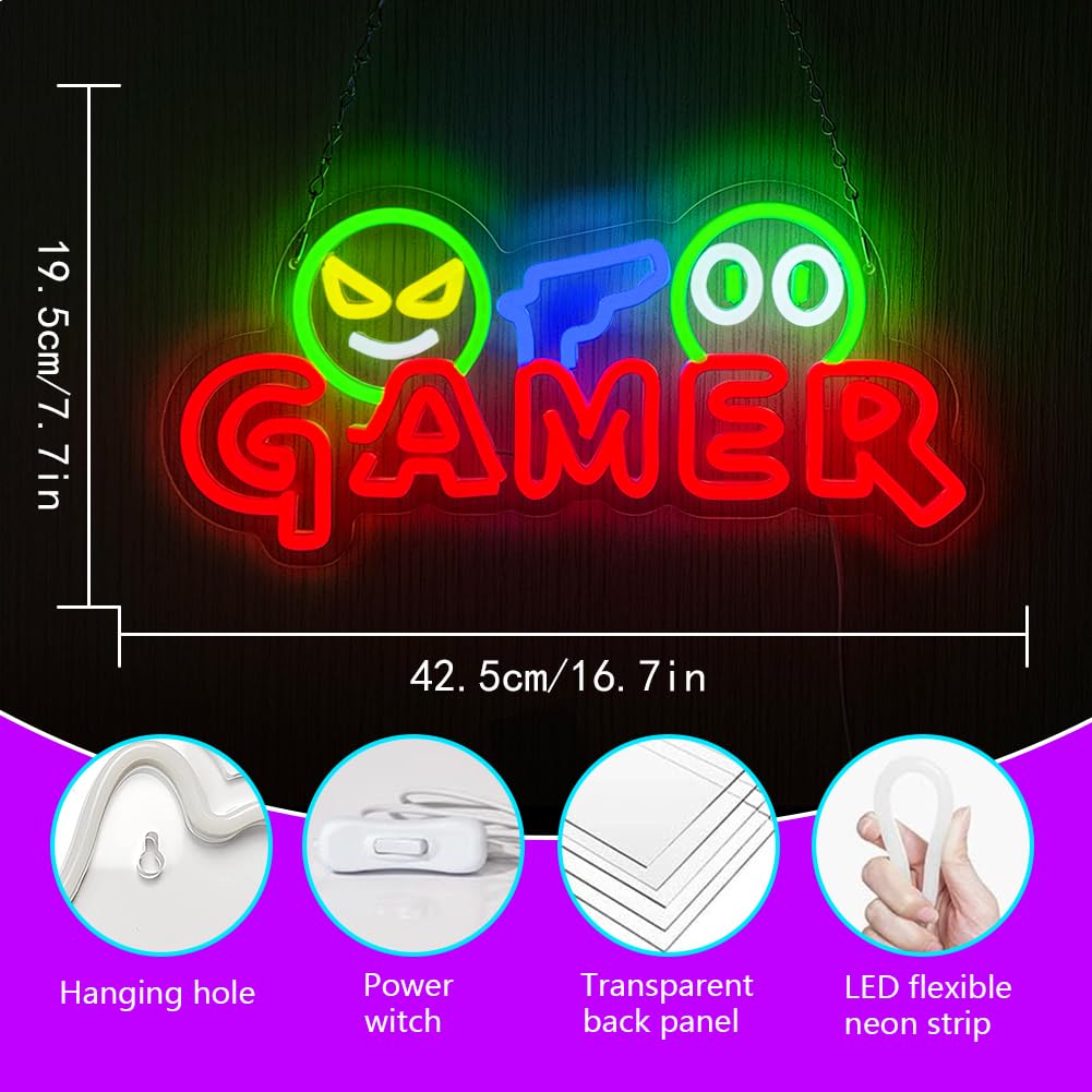 لافتة نيون LED للألعاب قابلة ل - مراجعة Neon Sign Party وسعره