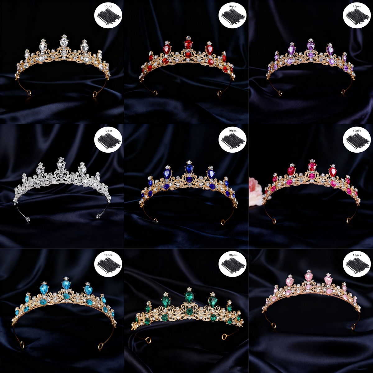 تاج زفاف بتصميم عتيق مرصع بالر - مراجعة Event & Party Supply Photos وسعره
