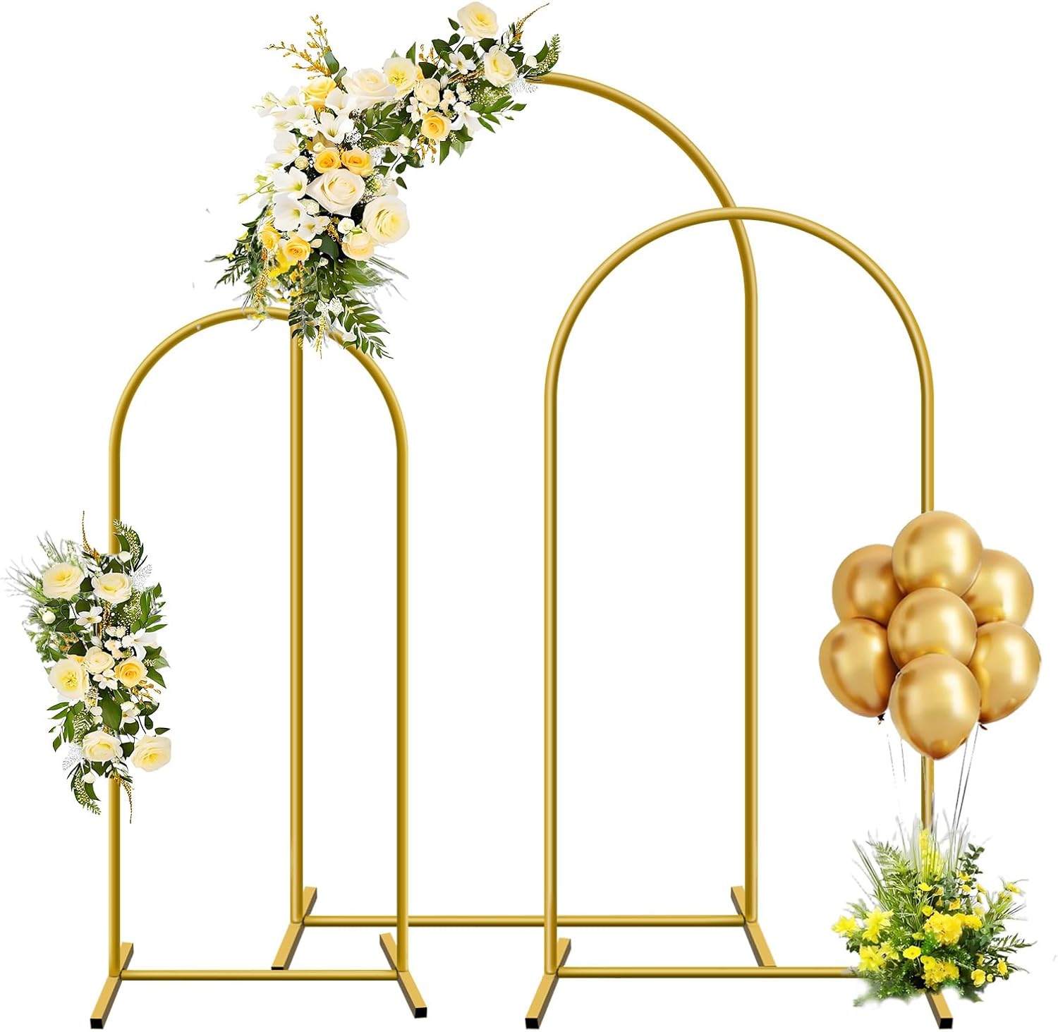 1 قطعة قوس معدني ذهبي خلفية حا - مراجعة Balloon Arch Kit وسعره