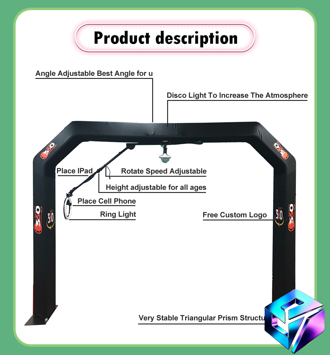 كشك تصوير 360 درجة أوتوماتيكي  - مراجعة Event Supplies وسعره