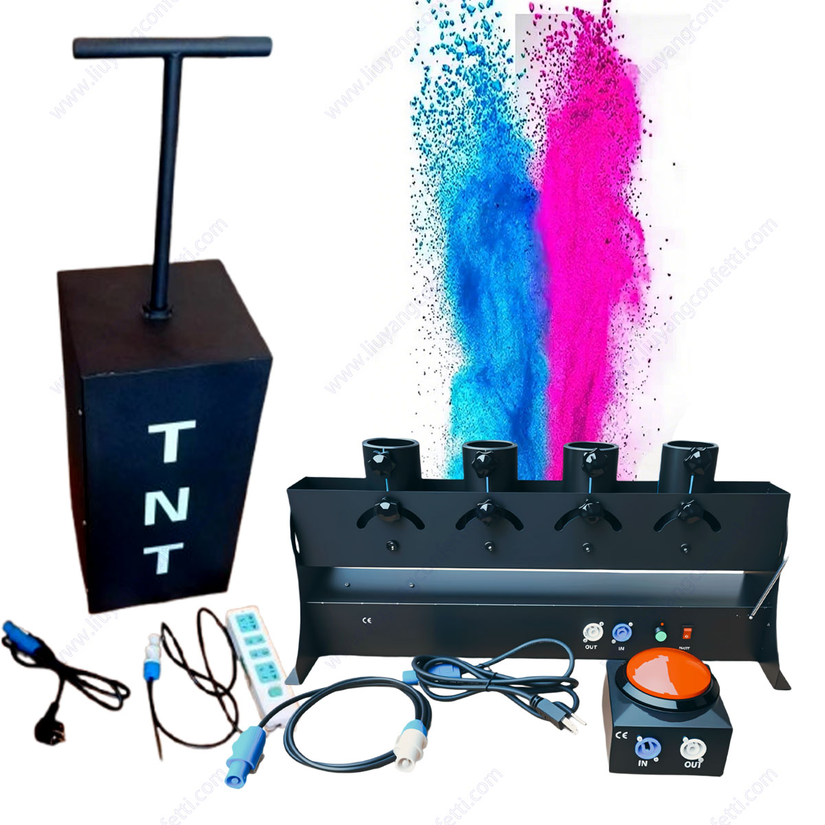 رذاذ النثار الإلكترونية مسحوق  - مراجعة Confetti Cannon Tube وسعره